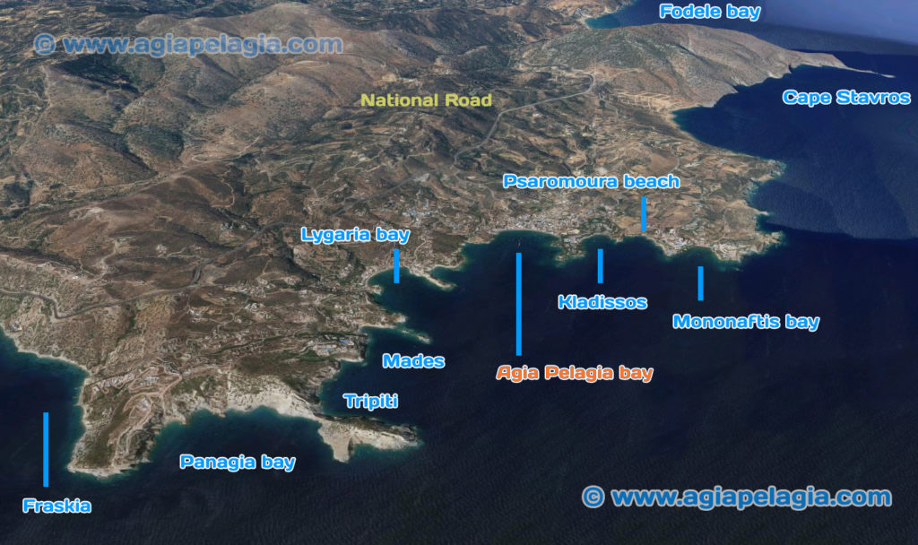 Ενοικιάστε ένα σκάφος στην Αγία Πελαγία Κρήτης - τις ακτές